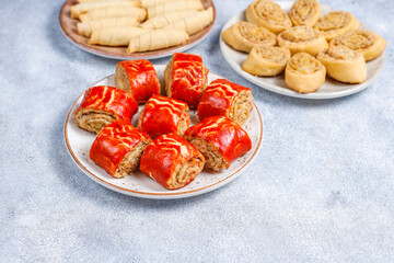 Various delicious vegan homemade cookies.
