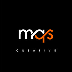 MQS Letter Initial Logo Design Template Vector Illustration