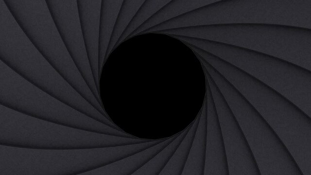 Camera Shutter Transition 4 video in 1 x 3 sec Alpha Channel