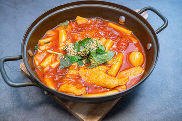 Stir-fried rice cakes, korean food 'tteokbokki'