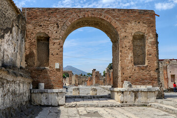Archaeological Park of Pompeii. Honorary Arches. Campania, Italy