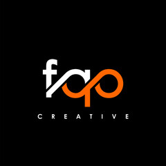 FQO Letter Initial Logo Design Template Vector Illustration