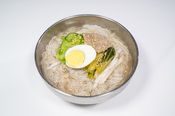 Fototapeta na wymiar Hamheung-style cold buckwheat noodles, Korean food 'Hamheung naengmyeon'