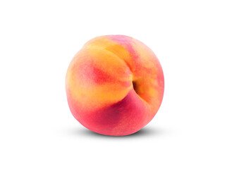 peaches isolated on white background