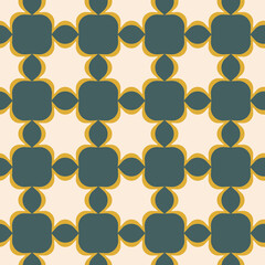 Abstract pattern in trending colors. Geometric shapes seamless pattern. Print for fabric, textile, decorative pillows, notebook covers, tile ornament. 