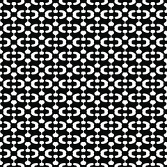 vector seamless pattern with triangular elements. abstract ornament for wallpapers and backgrounds. Black and white colors.