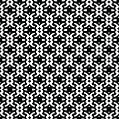 vector seamless pattern with triangular elements. abstract ornament for wallpapers and backgrounds. Black and white colors.