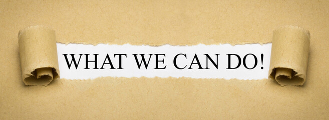 What we can do!