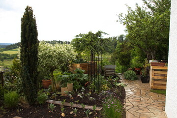 Obraz premium Mein schöner Garten ist zu Hause