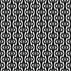  vector seamless pattern with triangular elements. abstract ornament for wallpapers and backgrounds. Black and white colors.