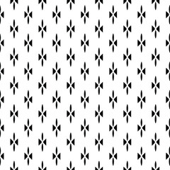  vector seamless pattern with triangular elements. abstract ornament for wallpapers and backgrounds. Black and white colors.