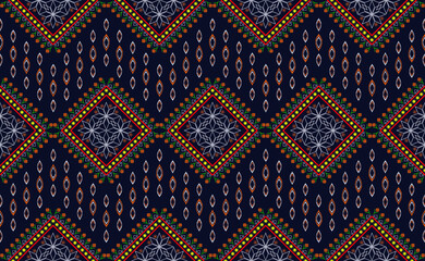 Oriental geometric ethnic pattern for background or carpet, wallpaper, batik wrapping, curtain design, vector illustration