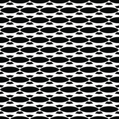 vector seamless pattern with triangular elements. abstract ornament for wallpapers and backgrounds. Black and white colors.