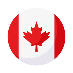 canada flag stamp