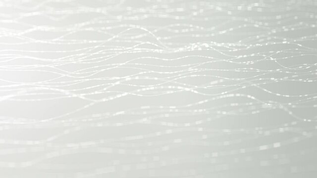lines threads particles white background
