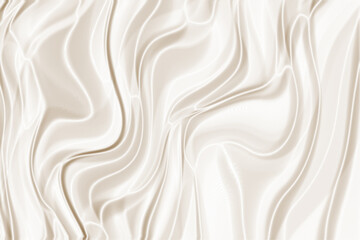 Elegant folds of white silk.