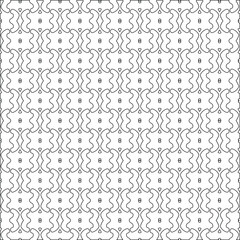 Fototapeta na wymiar Vector geometric pattern. Repeating elements stylish background abstract ornament for wallpapers and backgrounds. Black and white colors.
