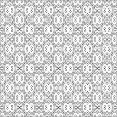 Vector geometric pattern. Repeating elements stylish background abstract ornament for wallpapers and backgrounds. Black and white colors.