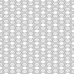 Vector geometric pattern. Repeating elements stylish background abstract ornament for wallpapers and backgrounds. Black and white colors.