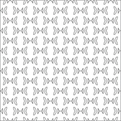 Vector geometric pattern. Repeating elements stylish background abstract ornament for wallpapers and backgrounds. Black and white colors.