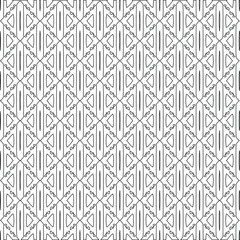 Vector geometric pattern. Repeating elements stylish background abstract ornament for wallpapers and backgrounds. Black and white colors.