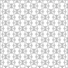 Vector geometric pattern. Repeating elements stylish background abstract ornament for wallpapers and backgrounds. Black and white colors.