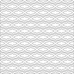 Vector geometric pattern. Repeating elements stylish background abstract ornament for wallpapers and backgrounds. Black and white colors.