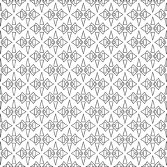 Vector geometric pattern. Repeating elements stylish background abstract ornament for wallpapers and backgrounds. Black and white colors.