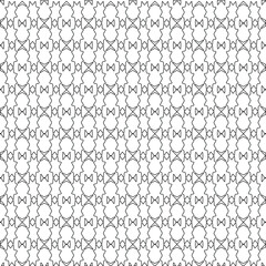 Vector geometric pattern. Repeating elements stylish background abstract ornament for wallpapers and backgrounds. Black and white colors.