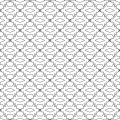 Vector geometric pattern. Repeating elements stylish background abstract ornament for wallpapers and backgrounds. Black and white colors.