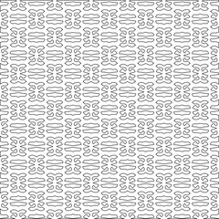 Vector geometric pattern. Repeating elements stylish background abstract ornament for wallpapers and backgrounds. Black and white colors.