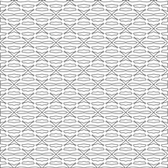 Vector geometric pattern. Repeating elements stylish background abstract ornament for wallpapers and backgrounds. Black and white colors.