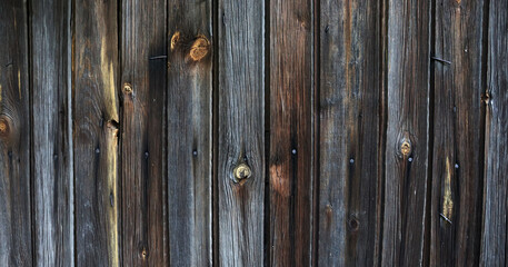 Naklejka premium Old dirty cracked wooden boards background