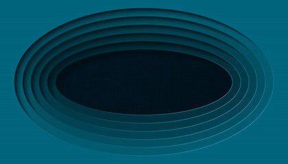 Dark blue oval textured background. 