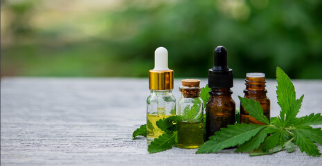 Cannabis herb and leaves for treatment broth, tincture, extract, oil.