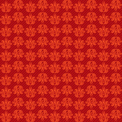 Fototapeta premium pattern with classic pattern in red, vector illustration,