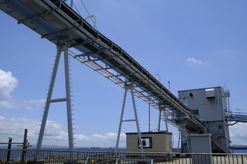 神奈川県横浜市根岸港の風景