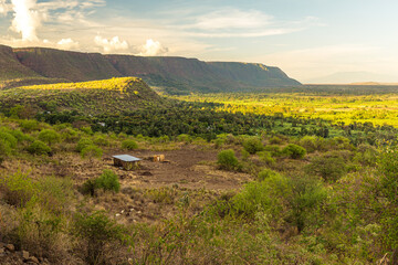 Small hut in rural northern Tanzania