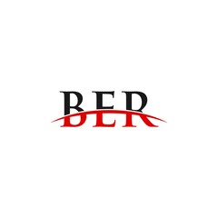 BER swoosh horizon initials, letter corporate logo designs inspiration