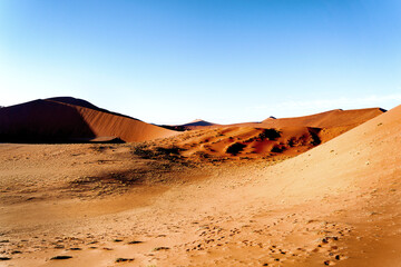 Fototapeta na wymiar Sossuvlei dunes in Namibia.