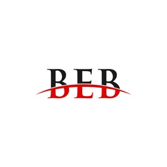 BEB swoosh horizon initials, letter corporate logo designs inspiration