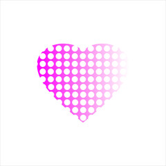 Fading Heart Pattern Vector Love Symbol Decoration