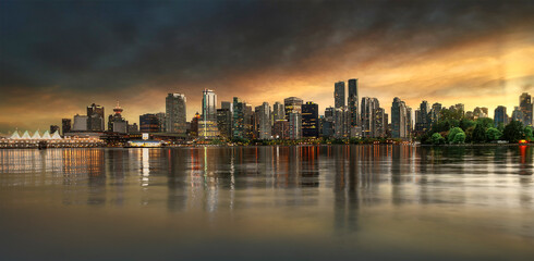 Obraz na płótnie Canvas The beautiful city of Vancouver, Canada