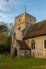 Fototapeta na wymiar St Mary the Virgin church in Thurnham near Maidstone, Kent, England