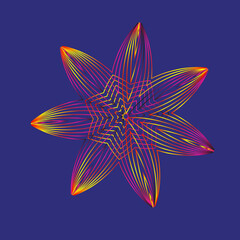 multicolored snowflake