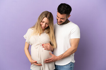 Young couple pregnant