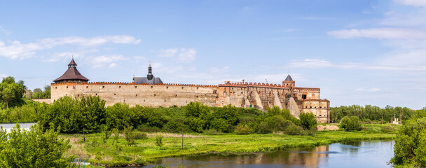 Fototapeta na wymiar Medzhybizh Castle, built as a bulwark against Ottoman expansion in the 1540s, became one of the strongest fortresses of the Crown of the Kingdom of Poland in Podolia. 