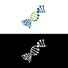 Obraz premium DNA logo design template. icon for science technology