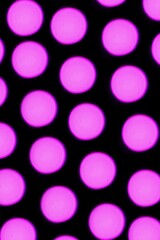 Purple bokeh light circles vertical story background.