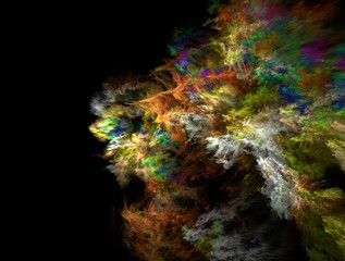 Imaginatory fractal background generated Image